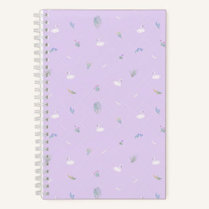 Cuaderno Flor de Cisne Púrpura