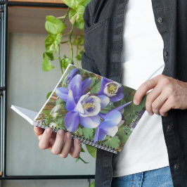 Cuaderno Flor de Columbina Púrpura Floral