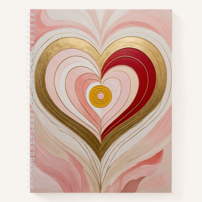 Cuaderno Flor de Corazón Concéntrico (Anverso)