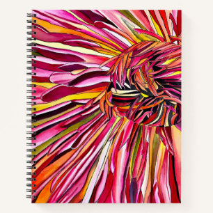 Cuaderno Flor de crisantemo acuarela