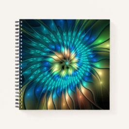 Cuaderno Flor de fantasía luminosa, fragancia abstracta col