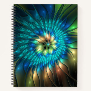 Cuaderno Flor de fantasía luminosa, fragancia abstracta col