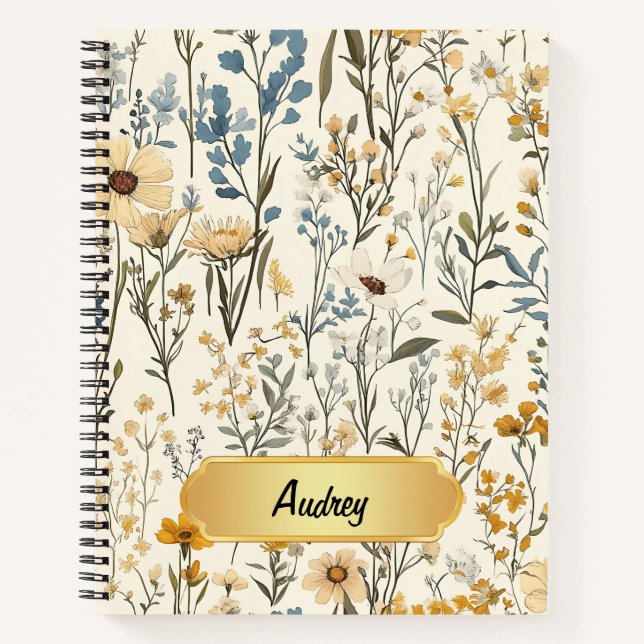 Cuaderno Flor de flores silvestres (Anverso)
