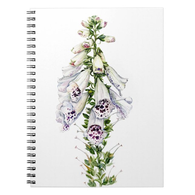 Cuaderno Flor de Foxglove (Frente)