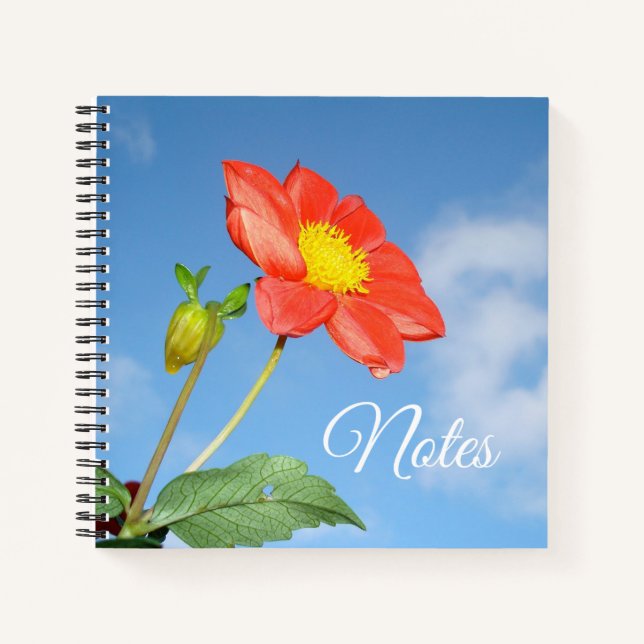 Cuaderno Flor de fresa de verano personalizada (Anverso)