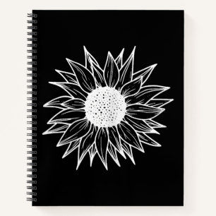 Cuaderno Flor de girasol de Bonito multicolor