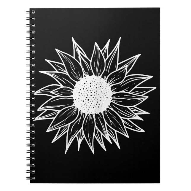 Cuaderno Flor de girasol de Bonito multicolor (Frente)