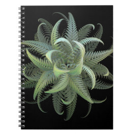 Cuaderno Flor de helecho fractal