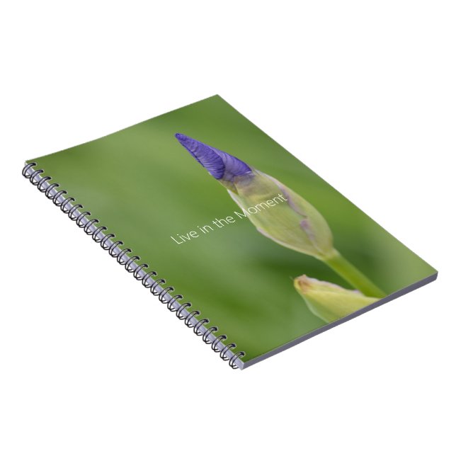 Cuaderno Flor de Iris Púrpura (mi fotografía) (Lado Derecho)