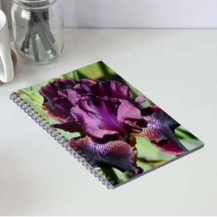 Cuaderno Flor de Iris Violeta Profundo