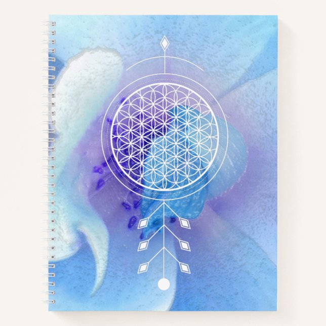 Cuaderno *~* Flor de la Geometría Sagrada del Yoga Reiki (Anverso)