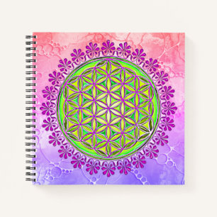 Cuaderno Flor de la Vida - Adornos de Flor Vintage 2