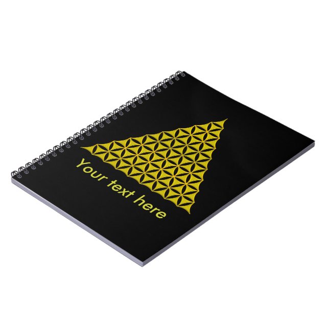 Cuaderno Flor de la Vida / Blume des Lebens - pirámide dora (Lado Izquierdo)