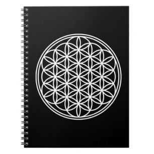 Cuaderno FLOR DE LA VIDA - Contorno del símbolo de Geometrí