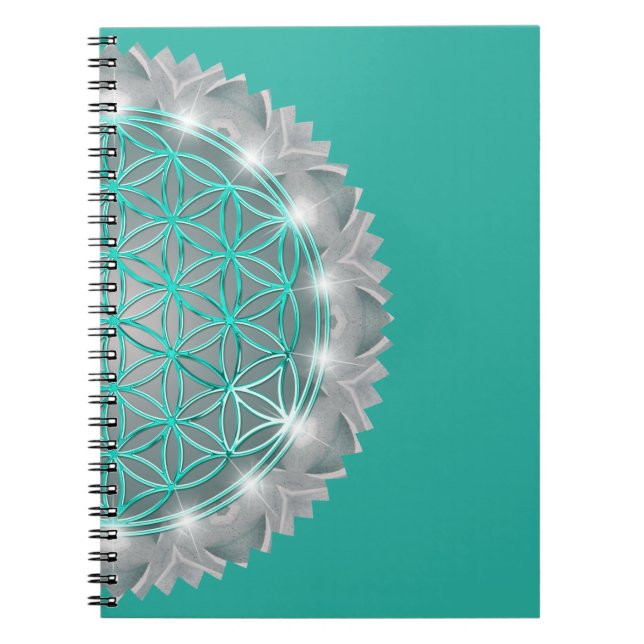 Cuaderno FLOR DE LA VIDA - Geometría Sagrada Luz 2 (Frente)