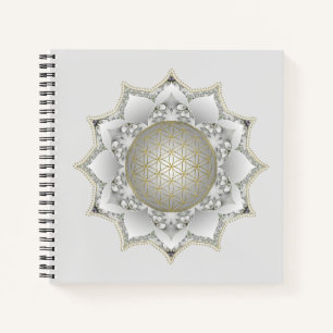 Cuaderno Flor de la Vida - Mandala de Flores 1