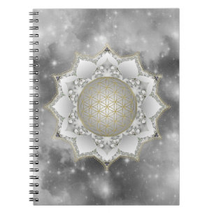 Cuaderno Flor de la Vida - Mandala de Flores 1