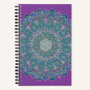 Cuaderno Flor de la Vida - Mandala Estilo India 1