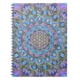 Cuaderno Flor de la Vida - Mandala Estilo India 2