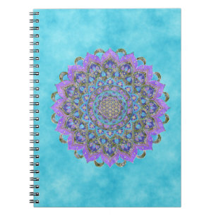 Cuaderno Flor de la Vida - Mandala Estilo India 2