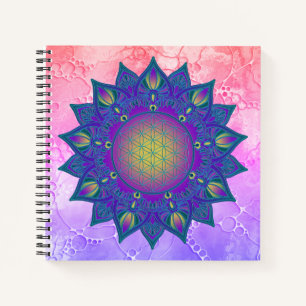 Cuaderno Flor de la Vida - Mandala Hindú 3
