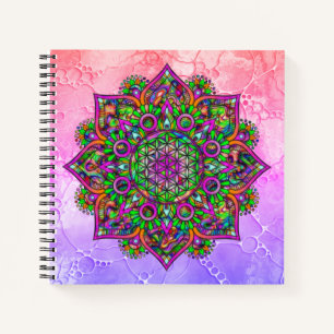 Cuaderno Flor de la Vida - Mandala Indio 1