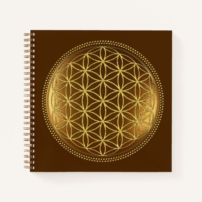Cuaderno FLOR DE LA VIDA - Medallón de Geometría Sagrada 1 (Anverso)