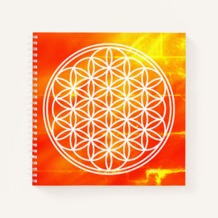Cuaderno FLOR DE LA VIDA - Símbolo de Geometría Sagrada con