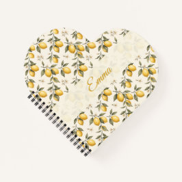 Cuaderno Flor de Limón Vintage – Cítrico Botánico Elegante