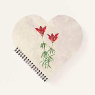 Cuaderno Flor de lirio de madera