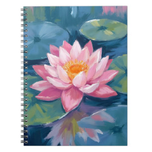 Cuaderno Flor de Loto Almohadilla de Nenúfar Acuarela