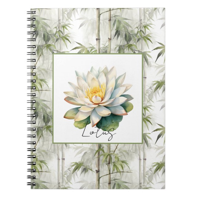 Cuaderno Flor de Loto Bambú   (Frente)
