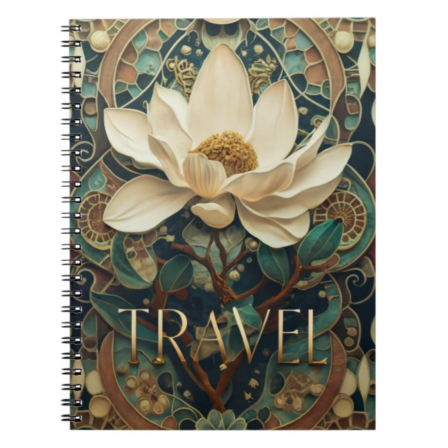 Cuaderno Flor de Loto Elegante  (Frente)
