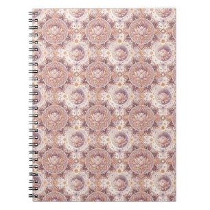 Cuaderno Flor de Loto Espiritual - Patrón de Mandala Floral