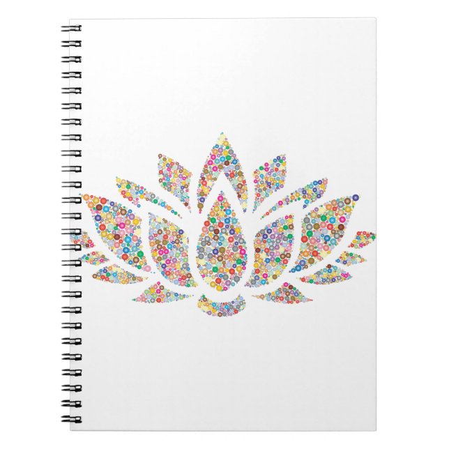 Cuaderno Flor de Lotus colorida (Frente)