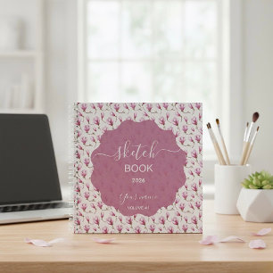 Cuaderno Flor de Magnolia Delicada 