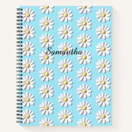 Cuaderno Flor de margarita 3D