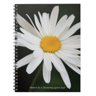 Cuaderno Flor de margarita blanca