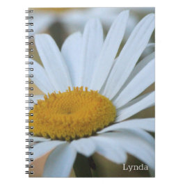 Cuaderno Flor de margarita grande acentuada
