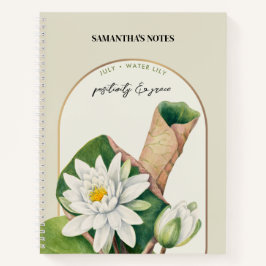 Cuaderno Flor de Nacimiento Personalizada Mes Julio Lirio d