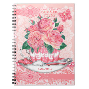 Cuaderno Flor de nacimiento y encaje de junio de Gem
