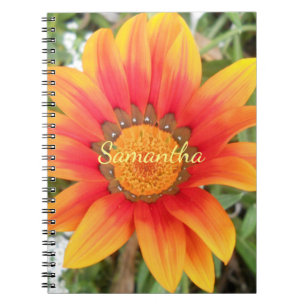 Cuaderno Flor de Naranja Única Personalizada