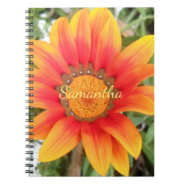 Cuaderno Flor de Naranja Única Personalizada (Frente)