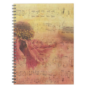 Cuaderno Flor de papel de fondo de textura