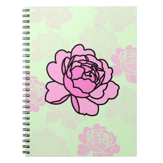 Cuaderno Flor de peonía (Frente)