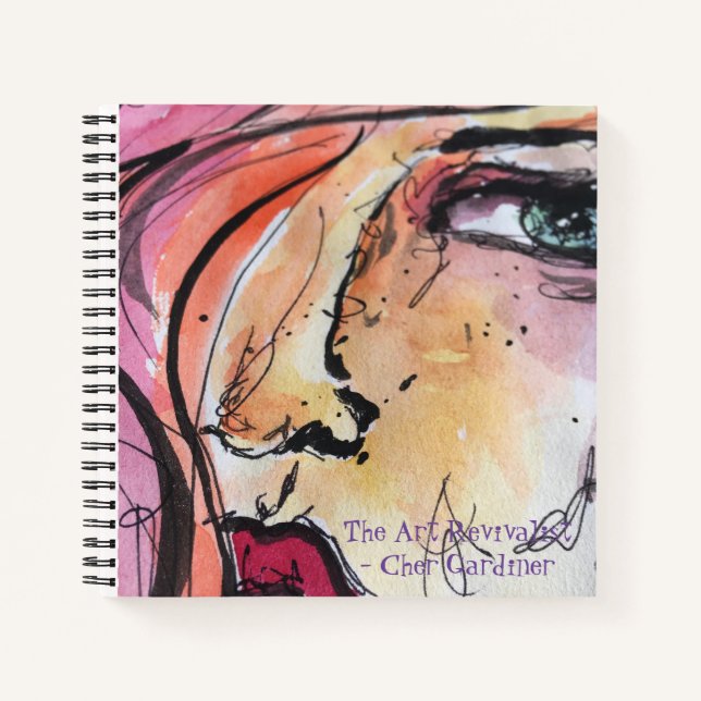 Cuaderno Flor de periodismo de arte (Anverso)