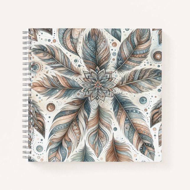 Cuaderno Flor de plumas (Anverso)
