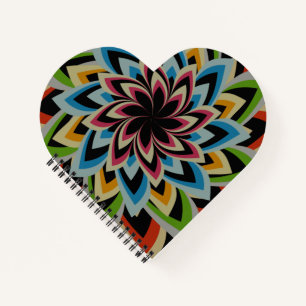 CUADERNO FLOR DE REMOLINO COLORIDO