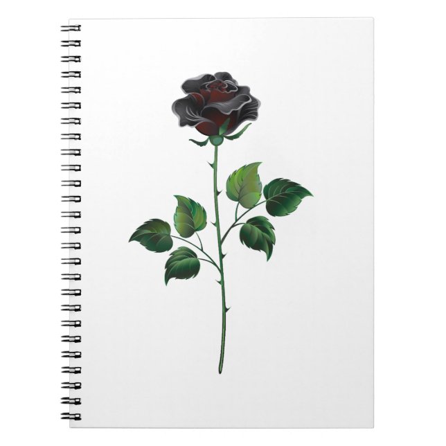 Cuaderno Flor de rosa negra (Frente)