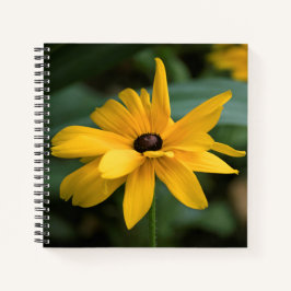 Cuaderno Flor de Rudbeckia amarilla única